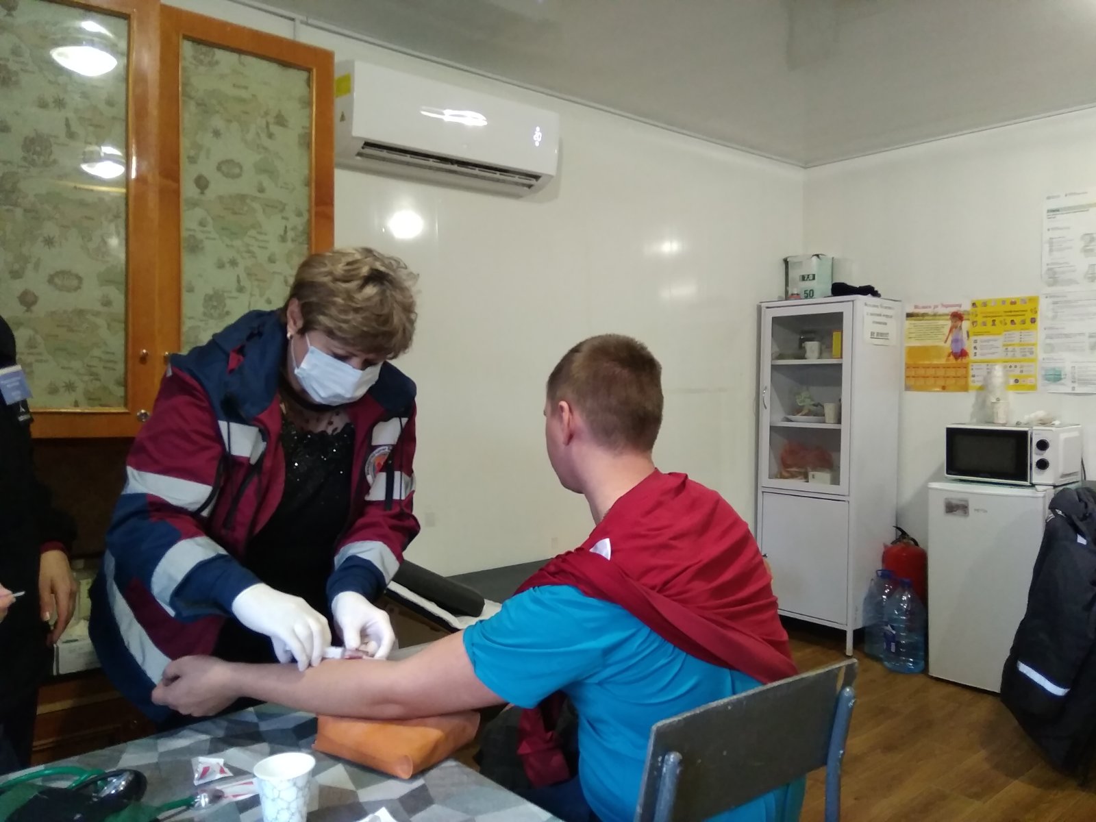 КПВВ Станица Луганская. Оказание медицинской помощи