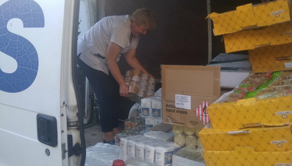 Продукти та засоби санітарії надіслані нами на схід досягли місця призначення
